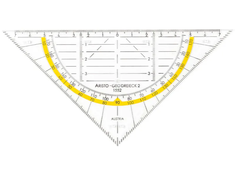 Aristo Pharma ARISTO Geodreieck® 16 cm mit Griff und Facette – Produktbild 1 von 1
