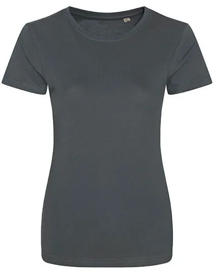 Ecologie by AWDis Ecologie by AWDis Cascades Organic Women´s T-Shirt Rundhals Bio-Baumwolle Vegan, Charcoal, – Produktbild 2 von 3
