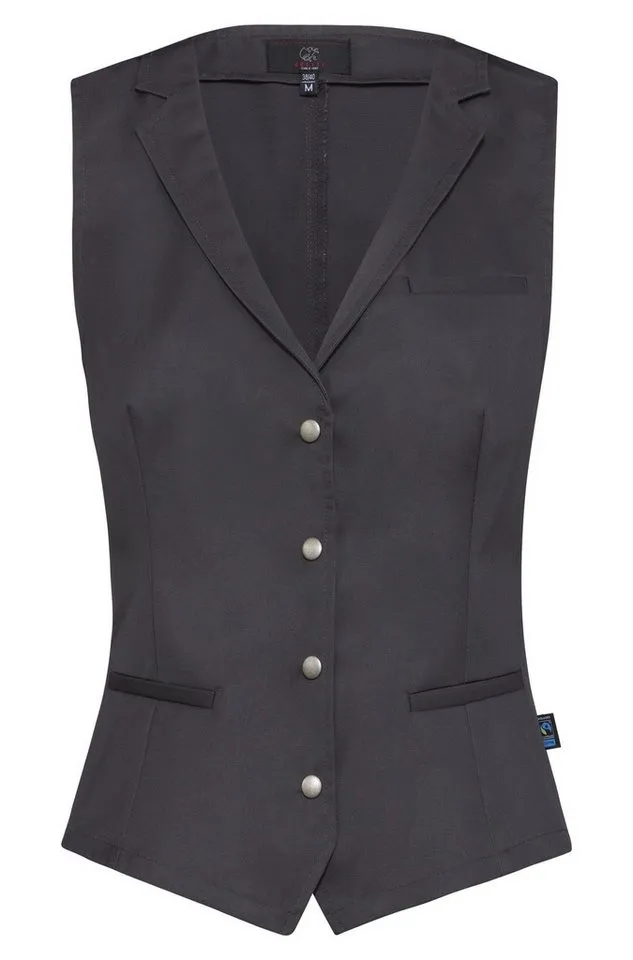 GREIFF GREIFF Anzugweste Greiff GASTRO MODA Damen Kellner-Weste Revers Regular Anthrazit, Anthrazit, – Produktbild 1 von 2