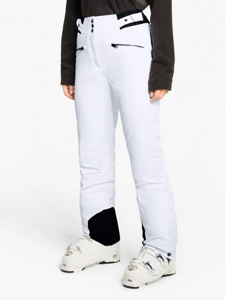 Ziener Ziener Skihose TILLA-Z AQUASHIELD® DAMEN Slim Fit, wasser- u. winddicht, atmungsaktiv, warm durch PrimaLoft®, Weiß, – Produktbild 4 von 5