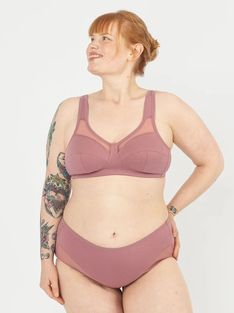 erlich textil erlich textil Anni für Frauen aus Baumwolle in mauve, Mauve, – Produktbild 1 von 2