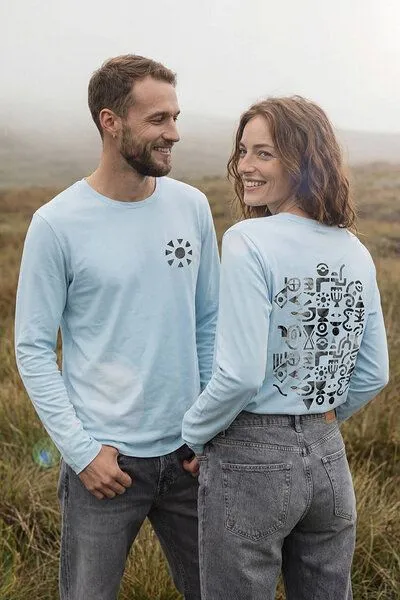 KOKOworld KOKOworld Bluse Tamal, Light-blue sun&soil (blau), – Produktbild 1 von 4