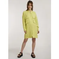 THOKKTHOKK ThokkThokk TT92 Worker Shirt Kleid aus Lenzing ECOVERO, Wild lime, – Produktbild 1 von 1