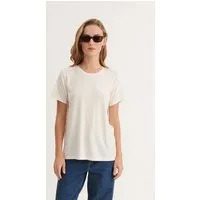 Basic Apparel Basic Apparel T-Shirt JOLANDA aus Tencel, Weiß (off-white), – Produktbild 1 von 1