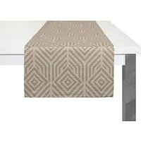 Nature by Adam Nature by Adam Tischläufer aus 100% Bio-Baumwolle - Made in Germany - Easy Diamond, Dunkelbraun, – Produktbild 1 von 1