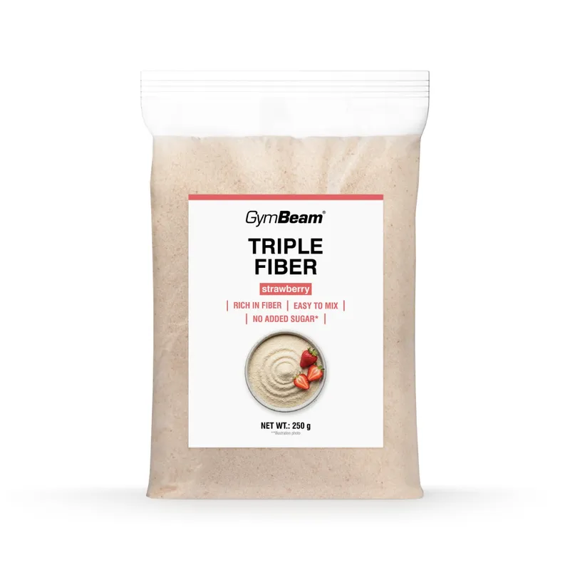 GymBeam Food GymBeam Triple Fibre 250 g Erdbeere – Produktbild 1 von 1