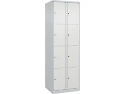 C+P C+P Schließfachschrank Classic PLUS, 8 Fächer, 1850x600x500mm, Lichtgrau/Verkehrsweiß – Produktbild 1 von 1