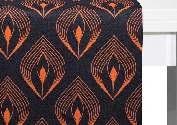 Nature by Adam Nature by Adam Tischläufer aus 100% Bio-Baumwolle - Made in Germany - Feathers, Blau, – Produktbild 4 von 4