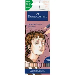 Faber-Castell Faber-Castell 6er-Etui Goldfaber Sketch Marker "Portrait" – Produktbild 1 von 1