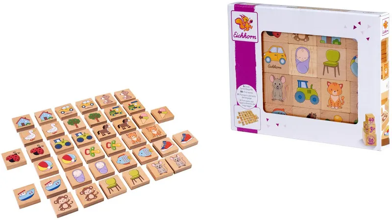 eichhorn eichhorn Spiel Memo Spiel aus Holz, Bunt, – Produktbild 2 von 5