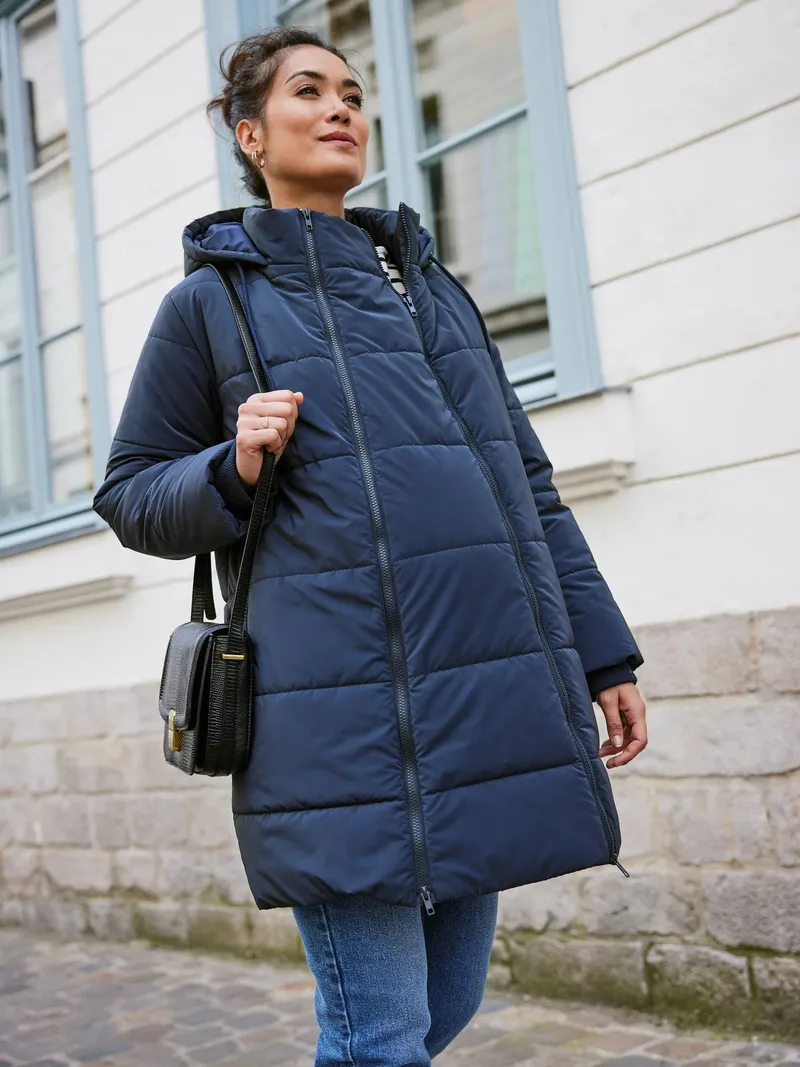 Envie De Fraise Gesteppter Umstandsmantel, Marine, – Produktbild 4 von 4