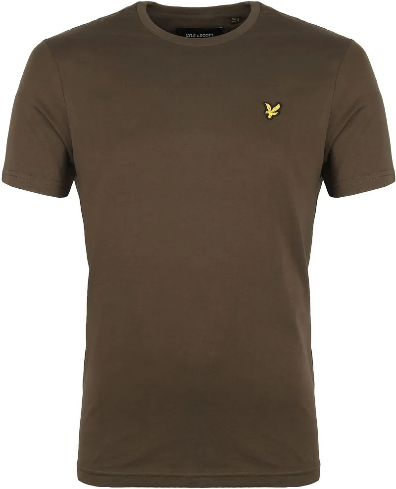 Lyle and Scott Lyle and Scott T-shirt Olive - Größe S, Dunkelgrün, – Produktbild 2 von 5