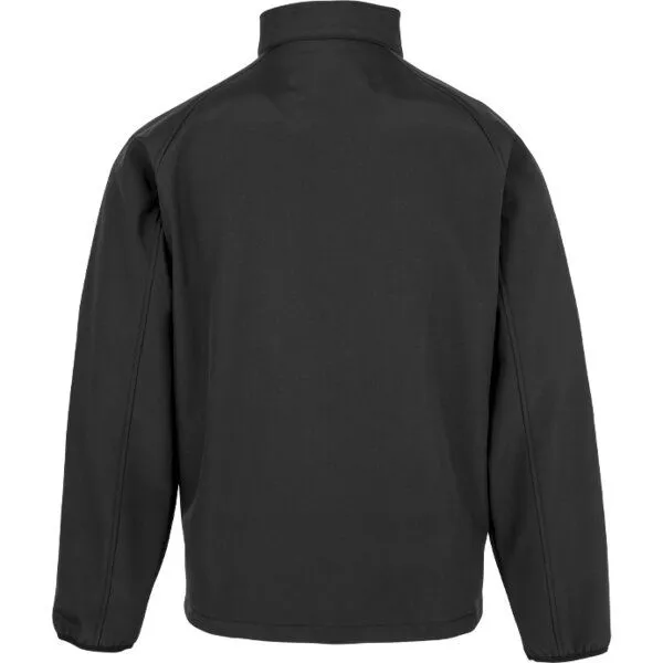 Result Genuine Recycled Result Genuine Recycled Herren Atmungsaktive Softshell-Jacke mit Stehkragen, Schwarz, – Produktbild 1 von 4