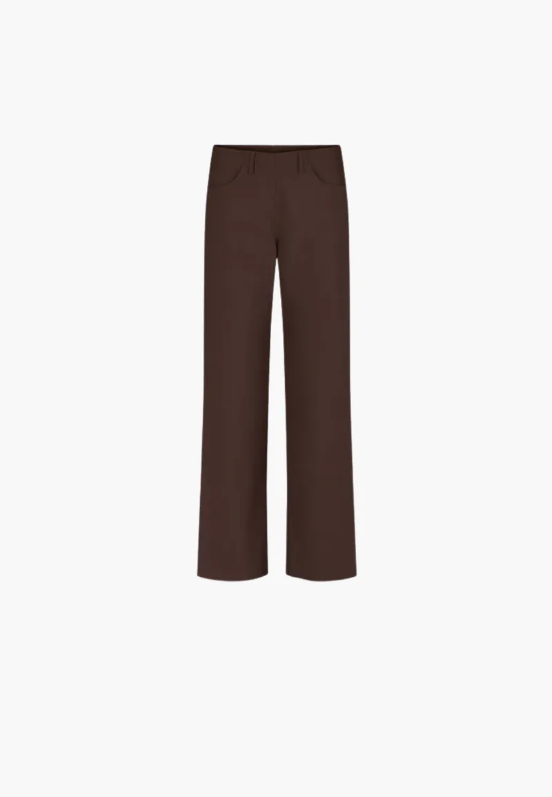 LAURIE LAURIE Damen vegan Hose Donna Loose Mittellang Braun, Braun, – Produktbild 1 von 2