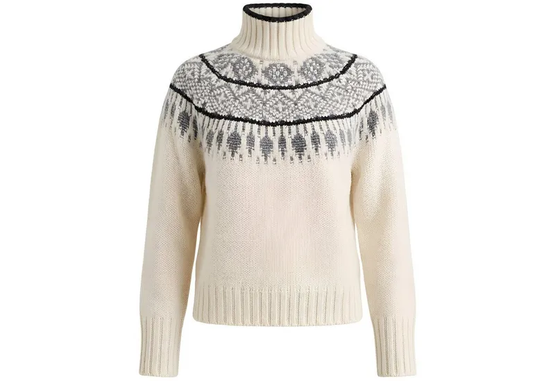 Krimson Klover Trainingspullover Helena Sweater (1-tlg), Weiß, – Produktbild 3 von 3