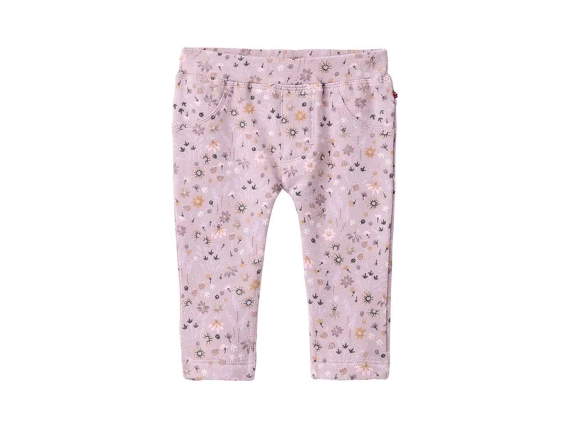 People Wear Organic People Wear Organic Sweat-Treggings Bio-Baumwolle (kbA) mille fleurs grau violett 62/68, Lila, grau, – Produktbild 1 von 1