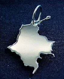 S.W.w. Schmuckwaren S.W.w. Schmuckwaren Kolumbien Kettenanhänger in 925 Silber – Produktbild 1 von 1