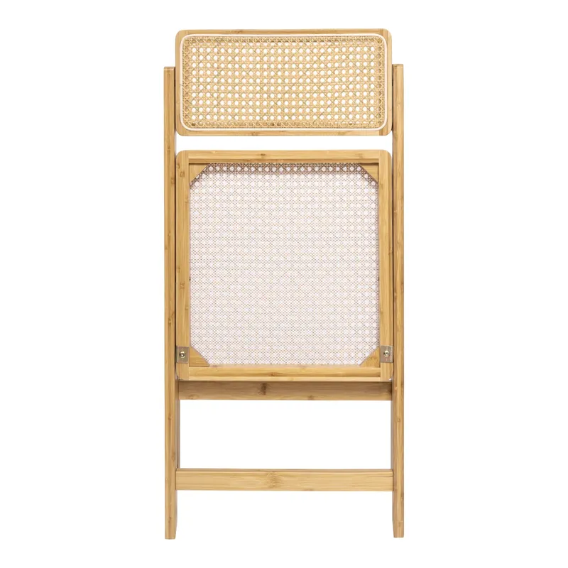 viva domo viva domo Klappstuhl „Rattan“, Braun, – Produktbild 2 von 4