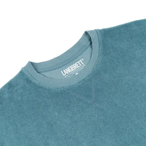 LANGBRETT LANGBRETT Frottee Sweater Frauen, Aqua (blau), – Produktbild 2 von 4