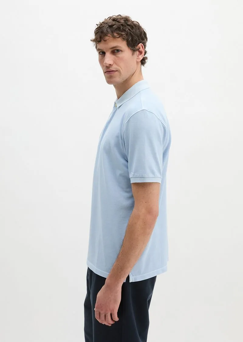 Marc O'Polo Marc O'Polo Poloshirt Piqué Dusted Blau - Größe XL, Hellblau, – Produktbild 4 von 5