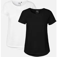 Neutral Doppelpack Neutral® Ladies Roll Up Sleeve T-Shirt, Weiss / schwarz, – Produktbild 1 von 1