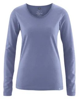 HempAge Hempage Damen vegan Langarm T-Shirt In Lavendel – Produktbild 1 von 1