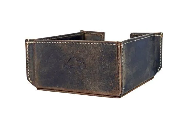 Alpenleder Alpenleder Notizzettelspender PACKERL, Old havanna, – Produktbild 4 von 4