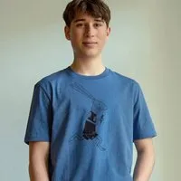 Cmig Cmig Laufhase T-Shirt Herren, Mindful blue (blau), – Produktbild 2 von 5