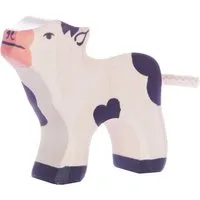 Holztiger Holztiger Holzfigur "Kalb, schwarz" Auf dem Bauernhof Maße 6 x 1,9 x 6 cm – Produktbild 1 von 1