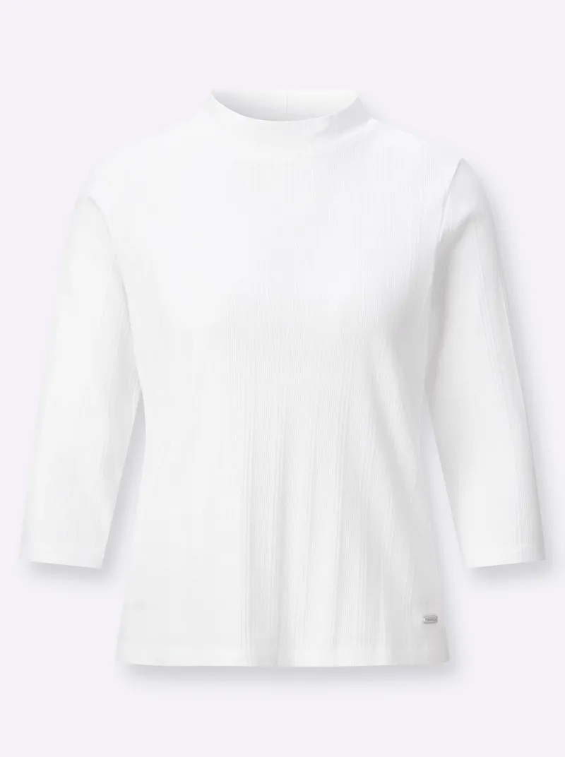 Witt Stehkragenshirt ecru, Ecru, – Produktbild 2 von 2