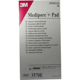 Solventum Germany MEDIPORE Plus Pad 3570E steriler Wundverband 25 St Verband – Produktbild 1 von 1