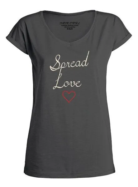 Human Family Human Family Damen T--Shirt "Imagine Spread Love" – Produktbild 1 von 3