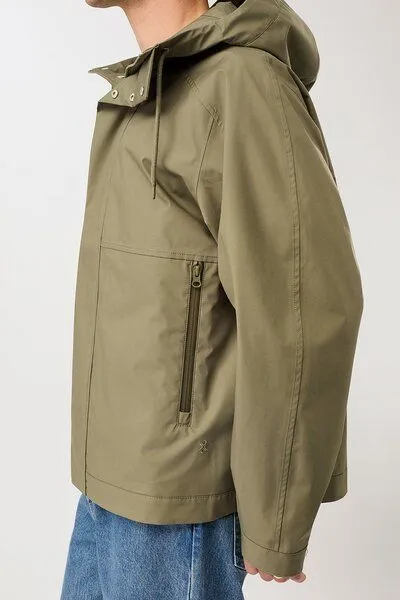 LangerChen LangerChen Kapuzenjacke mit verdeckter Knopfleiste, Stone moss (grün), – Produktbild 2 von 4