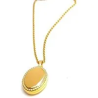 MOANINA MOANINA Kette Medaillon Sara - 925 Silber/18k Gold Vermeil - 3 Längen, Gold, – Produktbild 2 von 5