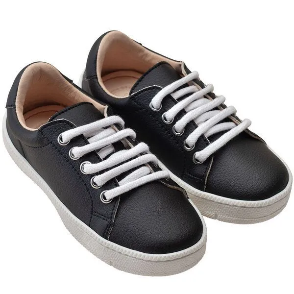 Pololo Pololo Sneaker aus Kaktus-Leder-Imitat vegan, Schwarz, – Produktbild 1 von 2