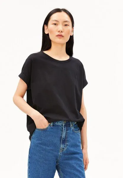ARMEDANGELS ARMEDANGELS IDAARA Damen T-Shirt aus Bio-Baumwolle, Black, – Produktbild 1 von 7