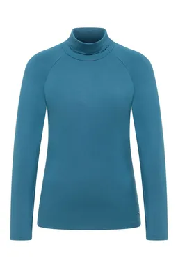 Tranquillo Jersey-Shirt Chiaraa aus  EcoVero™-Viskose - mallard blue / S – Produktbild 1 von 1
