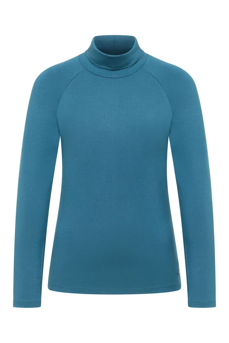 Tranquillo Jersey-Shirt Chiaraa aus EcoVero™-Viskose - mallard blue / XL – Produktbild 1 von 2