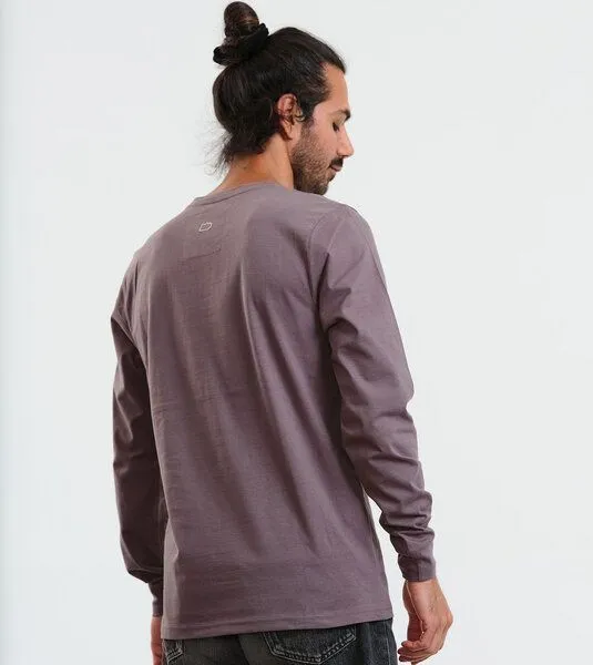 Gary Mash GARY MASH Herren Langarmshirt Scott aus Biobaumwolle, Grau, – Produktbild 3 von 4