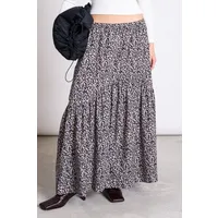 JAN N JUNE JAN 'N JUNE Damen vegan Maxirock Alca Leo Print – Produktbild 1 von 1
