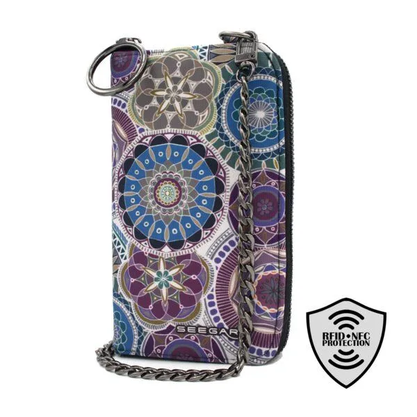 Seegarn Seegarn-Täschle / 2in1 Handy-Tasche und Geldbeutel (MB01), K2 - kette schwarz, – Produktbild 2 von 4