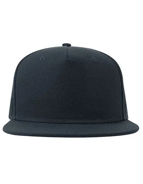 Atlantis Headwear Atlantis Headwear recycelte Flat-Cap mit Kunststoffverschluss, Navy, – Produktbild 1 von 3