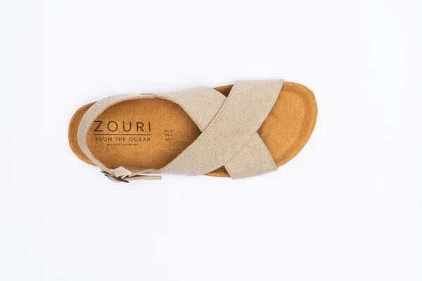 Zouri ZOURI Vegane Sandalen CORAL, Linen, – Produktbild 3 von 3