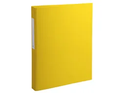 Exacompta 10 Exacompta Ringbücher aus kaschiertem Karton, DIN A4, 2 Ringe, RB 40 mm, gelb – Produktbild 1 von 1