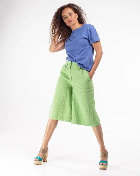 Alma & Lovis Alma & Lovis Lässiges T-Shirt im Loose Fit | Short Sleeve, Blue (blau), – Produktbild 2 von 3