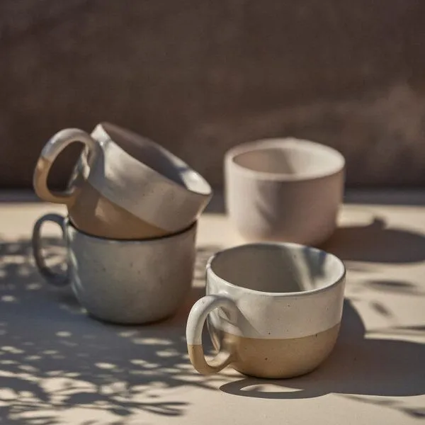 onomao onomao Große Tasse - Traditionell, Naturweiß dipped, – Produktbild 3 von 4