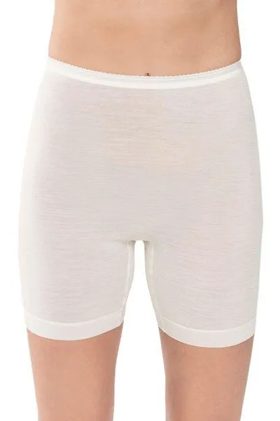 mey Mey Merino Panty Unterhose mit langem Bein "Exquisite", Weiss, – Produktbild 1 von 2