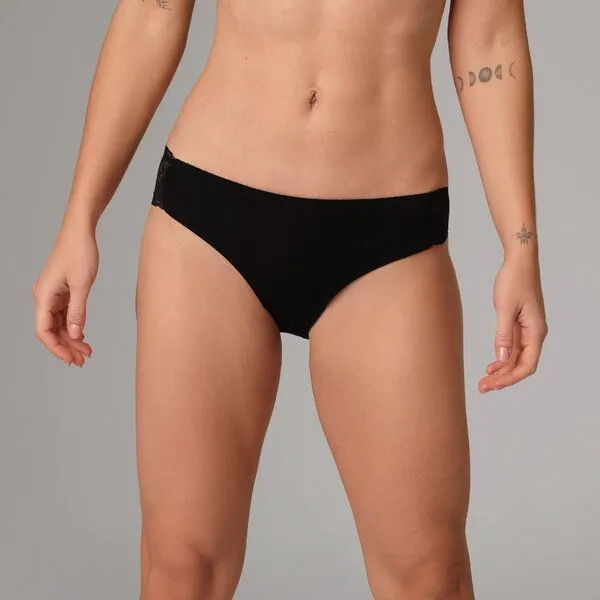 comazo|earth comazo|earth Fairtrade Mini-Slip, Schwarz, – Produktbild 1 von 4