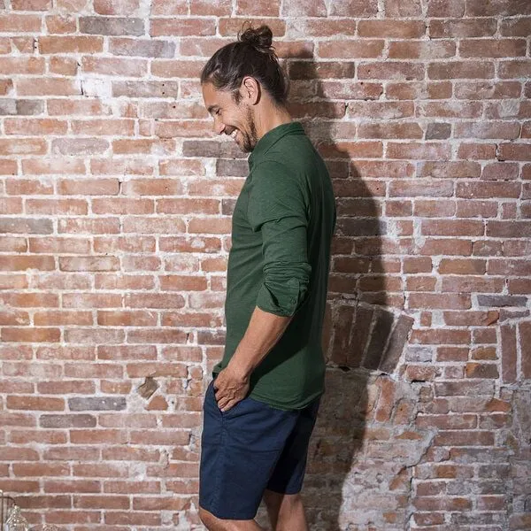 The Driftwood Tales The Driftwood Tales Club&Axe Slub Jersey Hemd, Army, – Produktbild 1 von 5