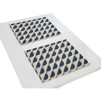 Nature by Adam Nature by Adam Tischset 2er Pack aus 100% Bio-Baumwolle - Made in Germany - Circles, Blau, – Produktbild 1 von 1